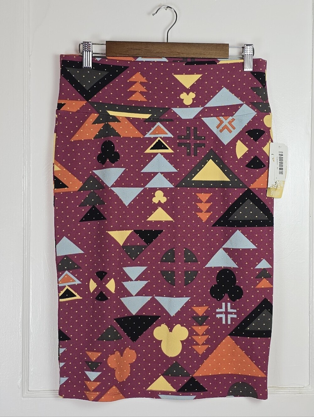 Lularoe Maroon Cassie Knit Pencil Skirt NEW with Tags M